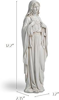 Amazon.co.jp: DevotedWalls 12インチ ホワイト マリアの無原罪の